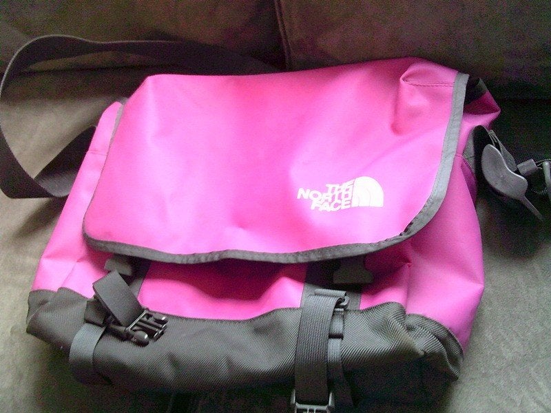 The North Face Messenger Bag Pop Pink school etc, Ophalen of Verzenden, Gebruikt, Roze, Overige merken