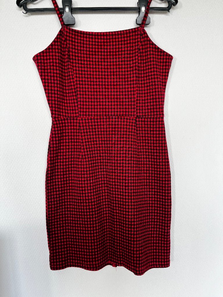 Black Red Gingham dress, Kiabi, Jongen of Meisje, Ophalen of Verzenden, Zo goed als nieuw
