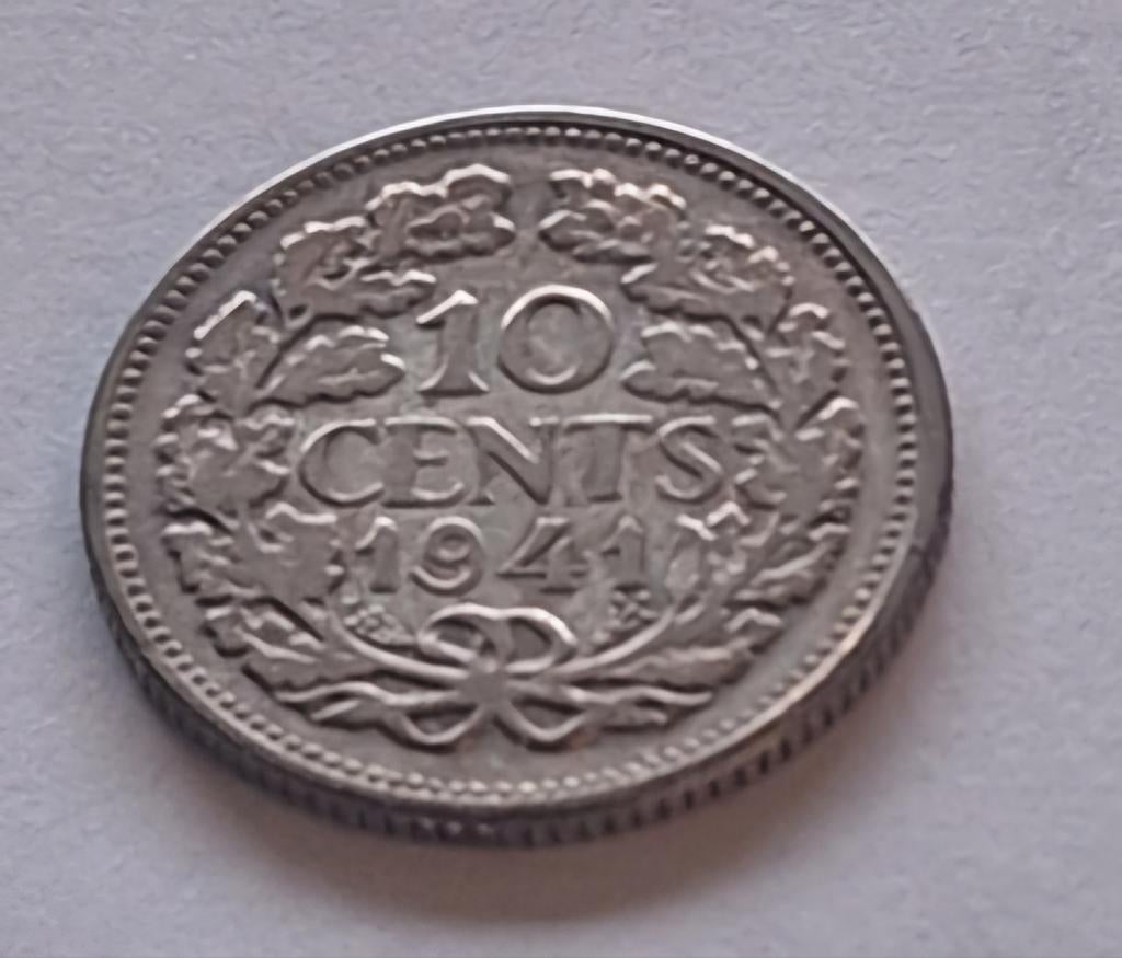 10 cent Wilhelmina 1941 en diverse andere jaren.Zie info, Ophalen of Verzenden, Koningin Wilhelmina, 10 cent, Zilver