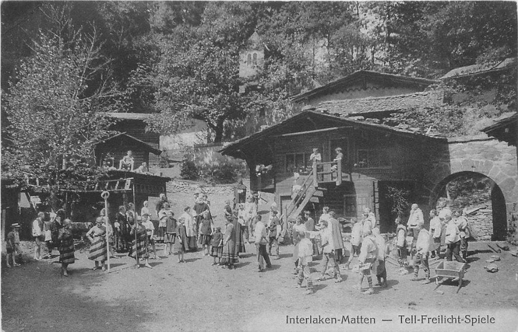 379-131-017 Interlaken Matten Tell Freilicht Spiele, Verzenden, Voor 1920, Overig Europa