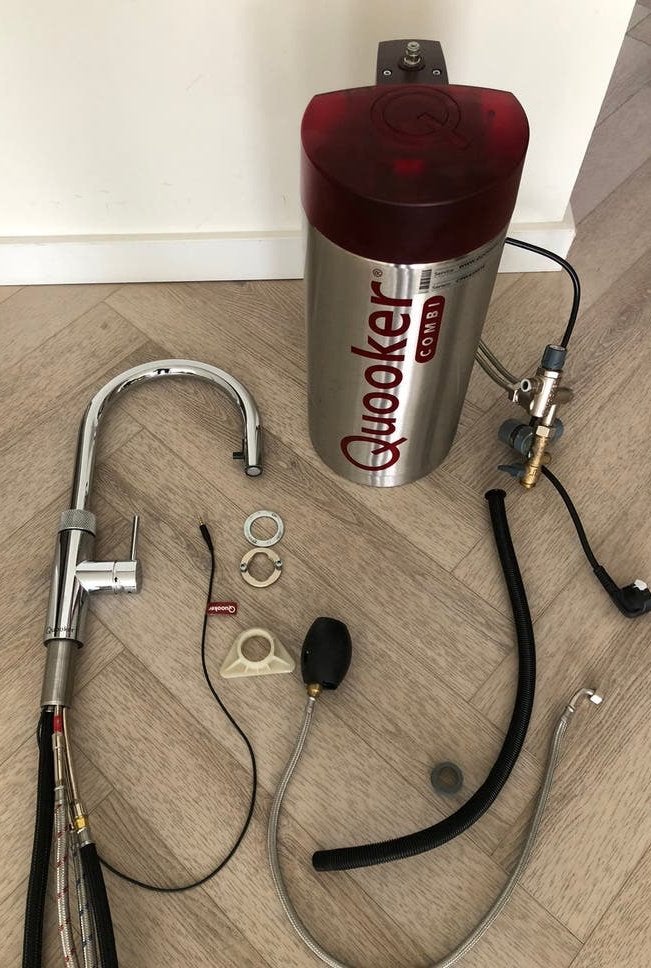 Quooker COMBI+ 7 Liter Boiler FLEX Chroom Rekbaar ZGAN SET, Verzenden, Zo goed als nieuw