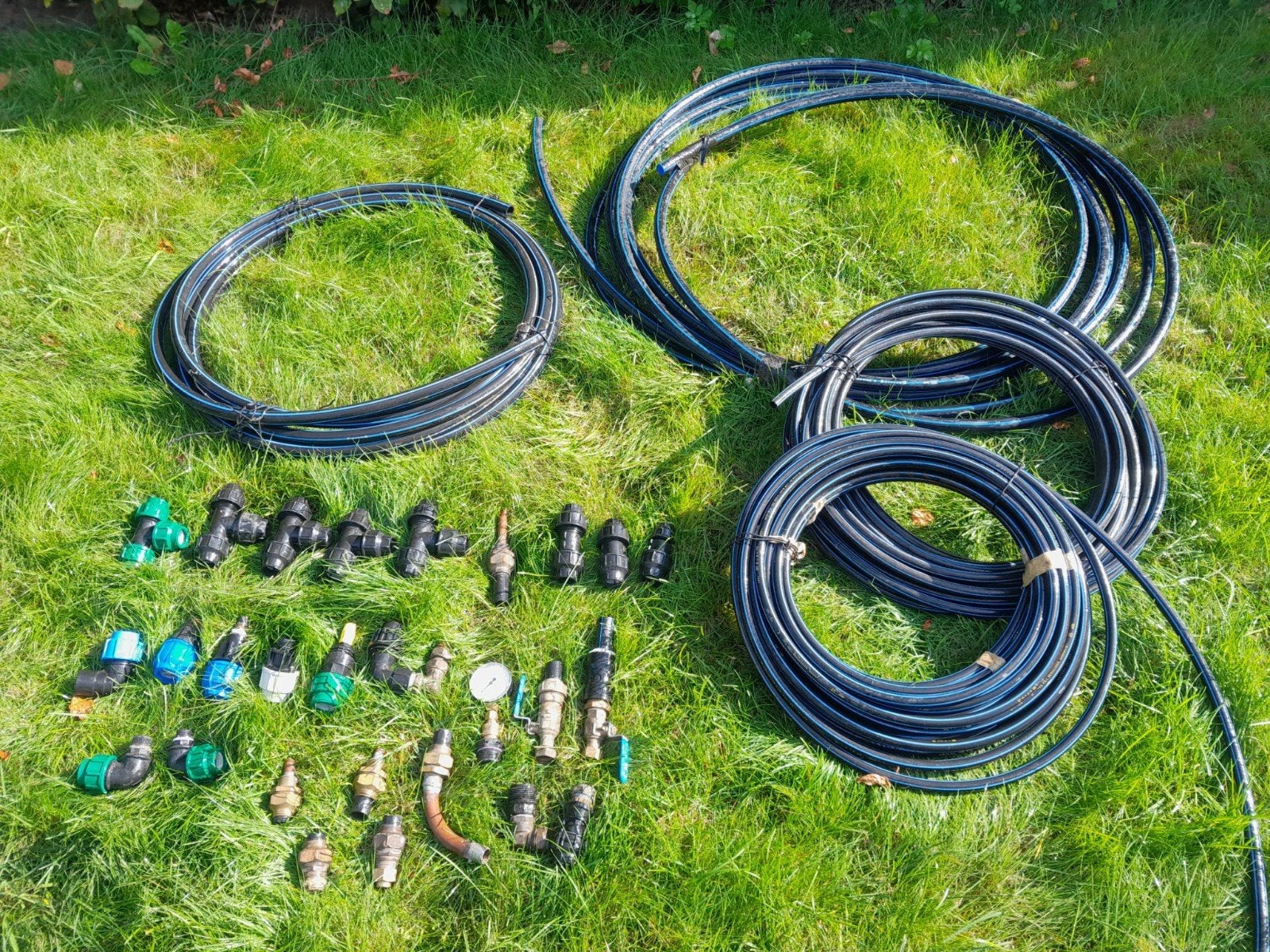 tyleen 16 en 25 mm, koppelingen, koppelingen met kraan, Ophalen, Zo goed als nieuw