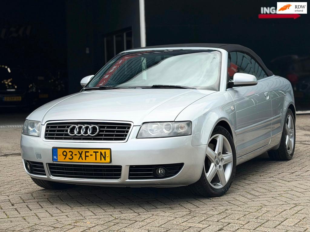 Audi A4 Cabriolet 1.8 Turbo Exclusive CABRIO LEDER/STOELVERW, Auto's, Audi, Voorwielaandrijving, Gebruikt, Zwart, 4 cilinders