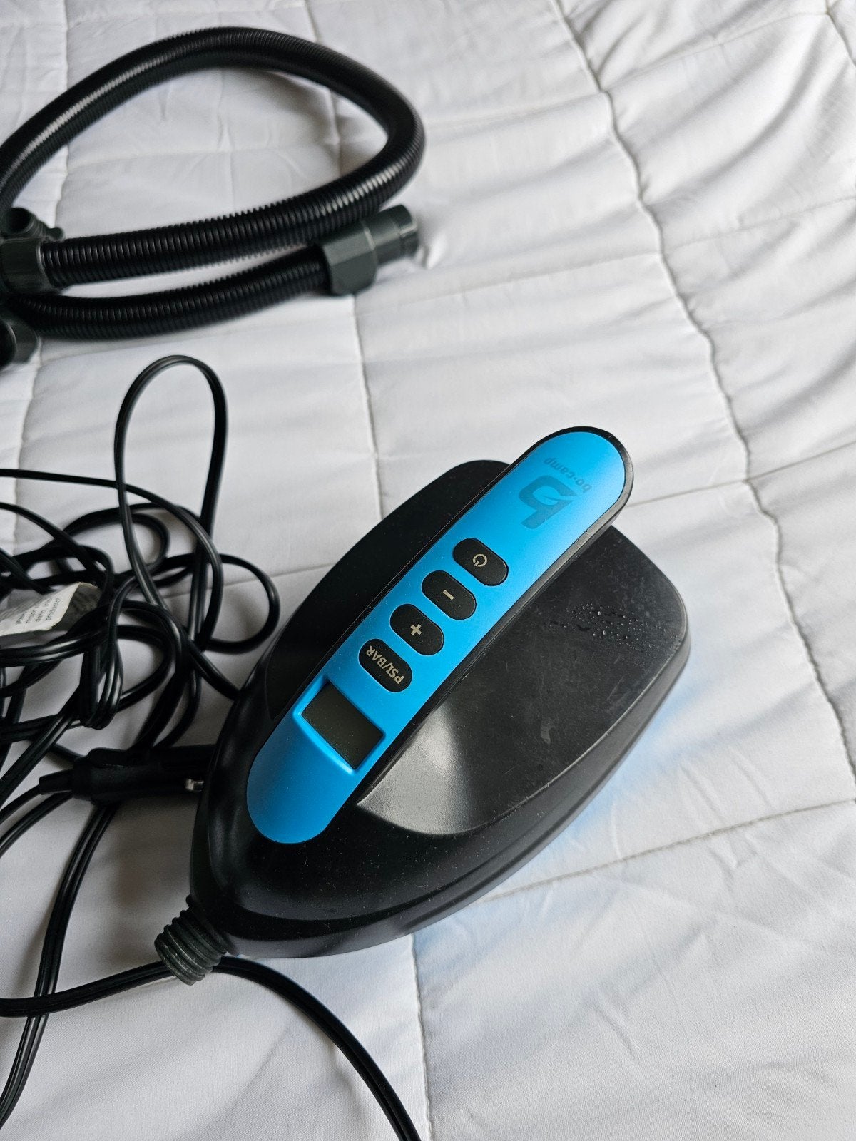 Elektrische pomp boot, sup, tent etc. Bo-camp, Ophalen, Zo goed als nieuw, Elektrisch