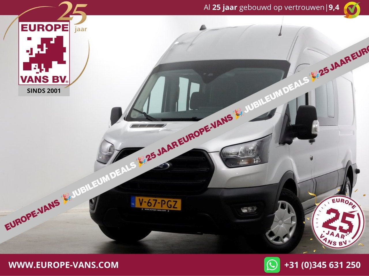 Ford Transit 330 2.0 TDCI 130pk L3H3 D.C. Trend ACC/Airco/Na, Voorwielaandrijving, Euro 6, 4 cilinders, 11 km/l