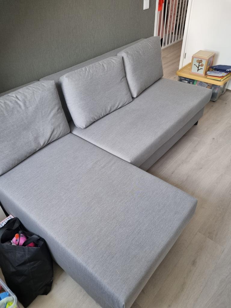 Alvdalen slaapbank, Ophalen, Zo goed als nieuw, Grijs, Overige maten