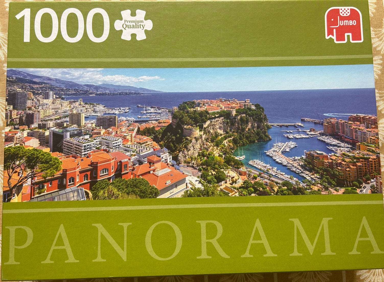 Jumbo Panorama Legpuzzel 1000 stukjes - Monaco, Ophalen of Verzenden, 500 t/m 1500 stukjes, Zo goed als nieuw, Legpuzzel