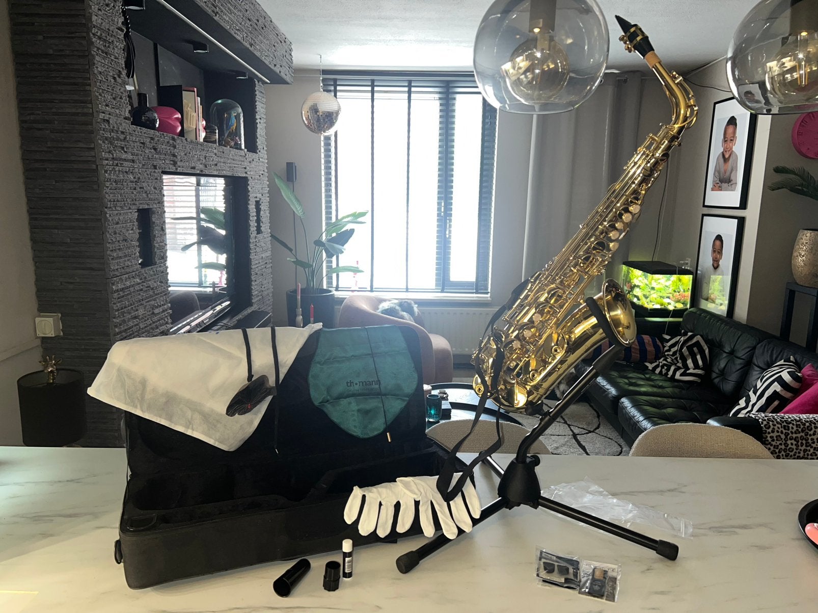 Thomann alt saxofoon TAS-180, Ophalen of Verzenden, Nieuw, Alt, Met koffer
