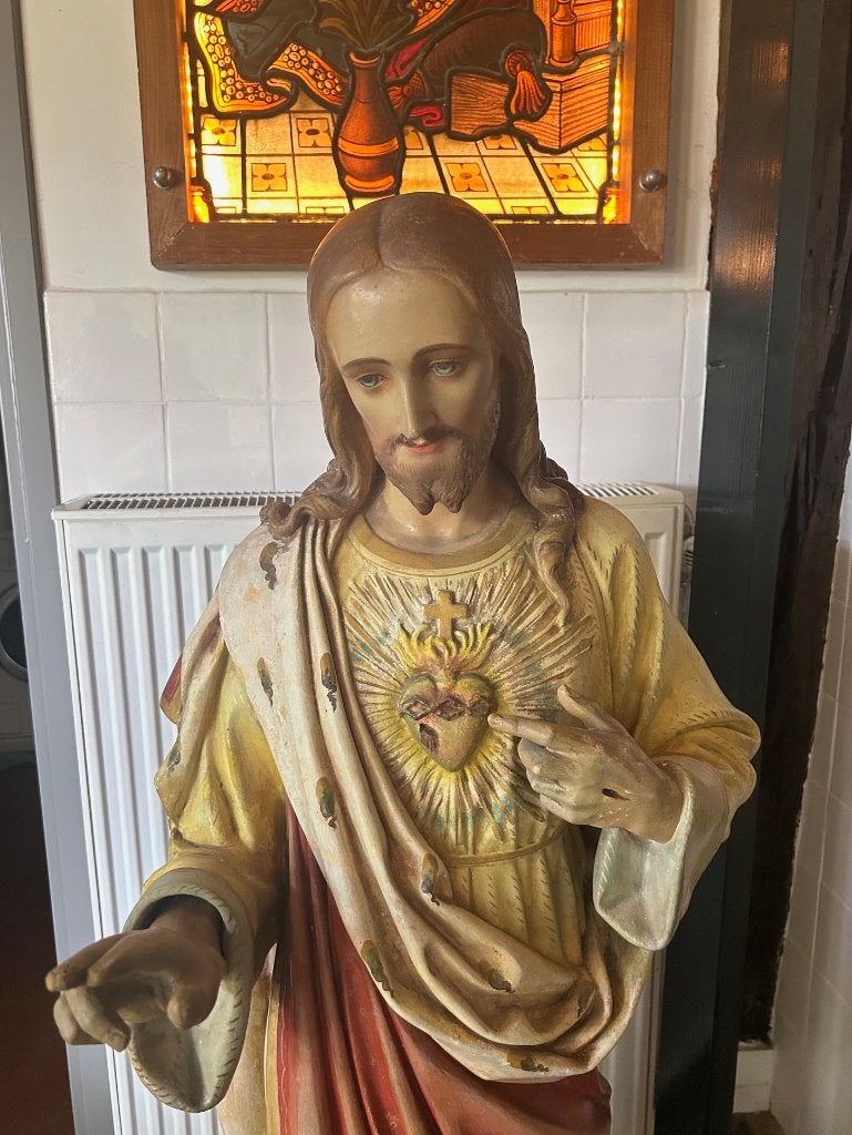 Prachtig kerkbeeld Christus Koning, 130 cm!, Ophalen