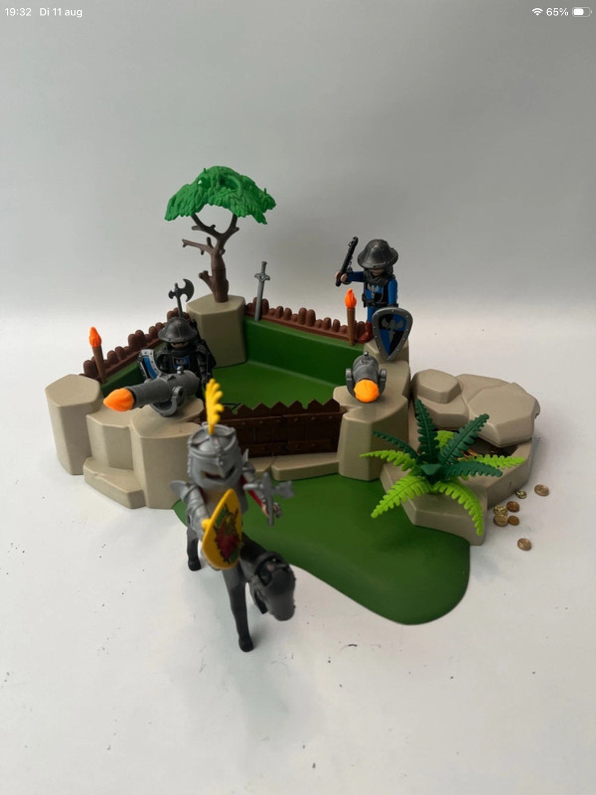 Playmobil Ridders Fort met Schatkist en Figuren, Ophalen of Verzenden, Gebruikt