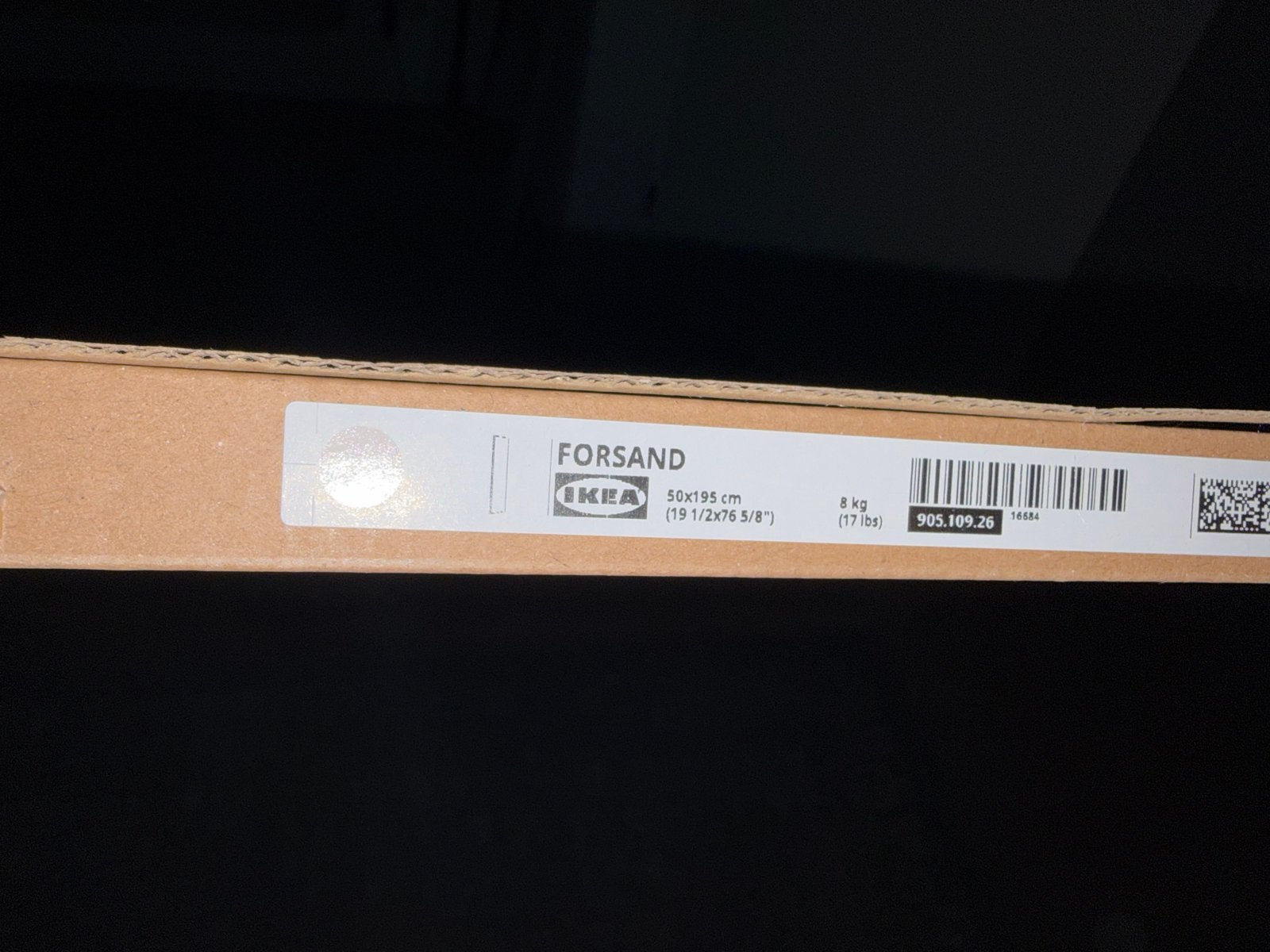 Ikea Forsand deur 50x195 grijsbeige (nieuw in doos), Minder dan 50 cm, 200 cm of meer, Nieuw, Ophalen of Verzenden