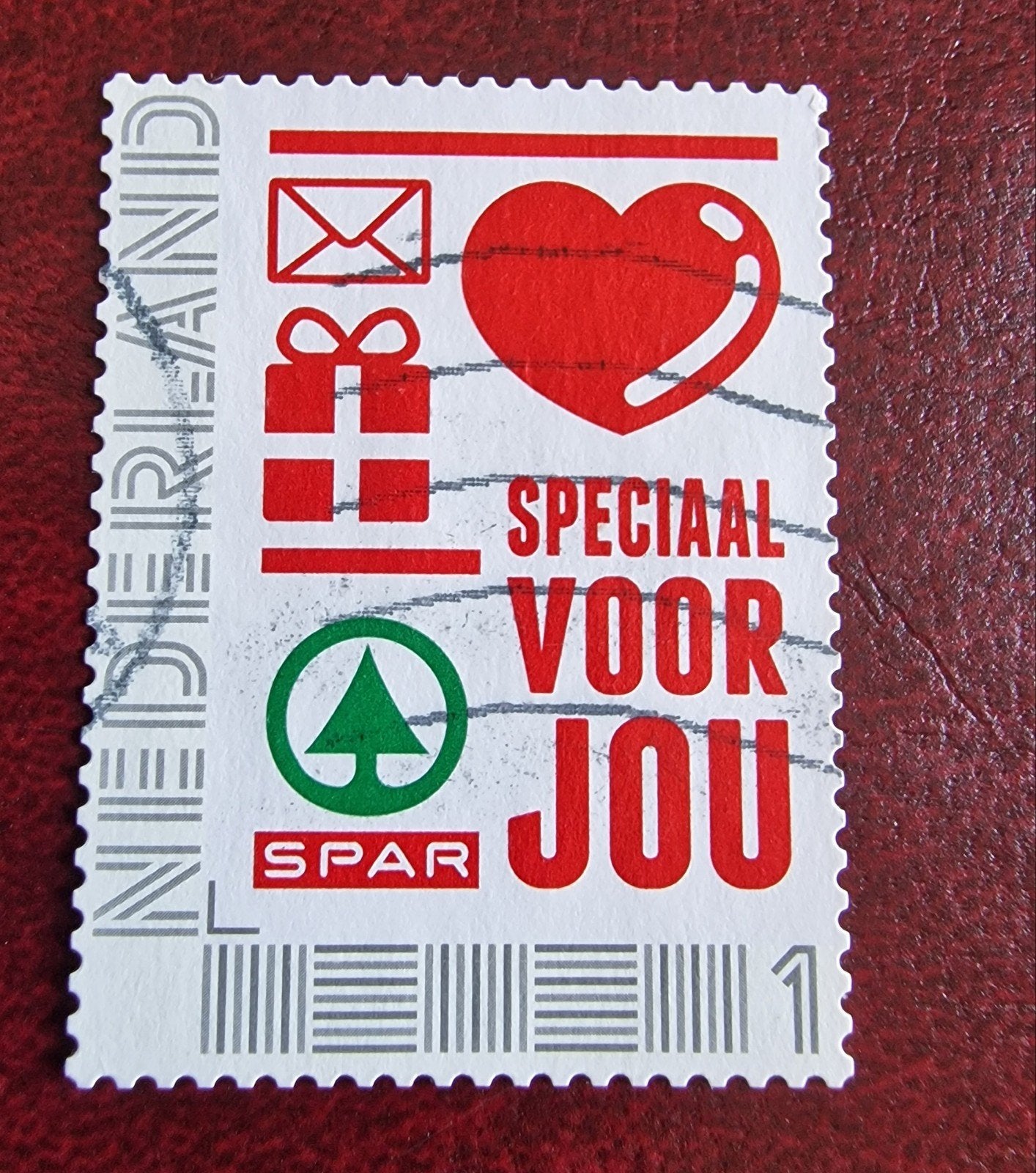 kv39 persoonlijke  postzegel 'Speciaal Voor Jou' met SPAR lo, Postzegels en Munten, Ophalen of Verzenden, Na 1940, Gestempeld
