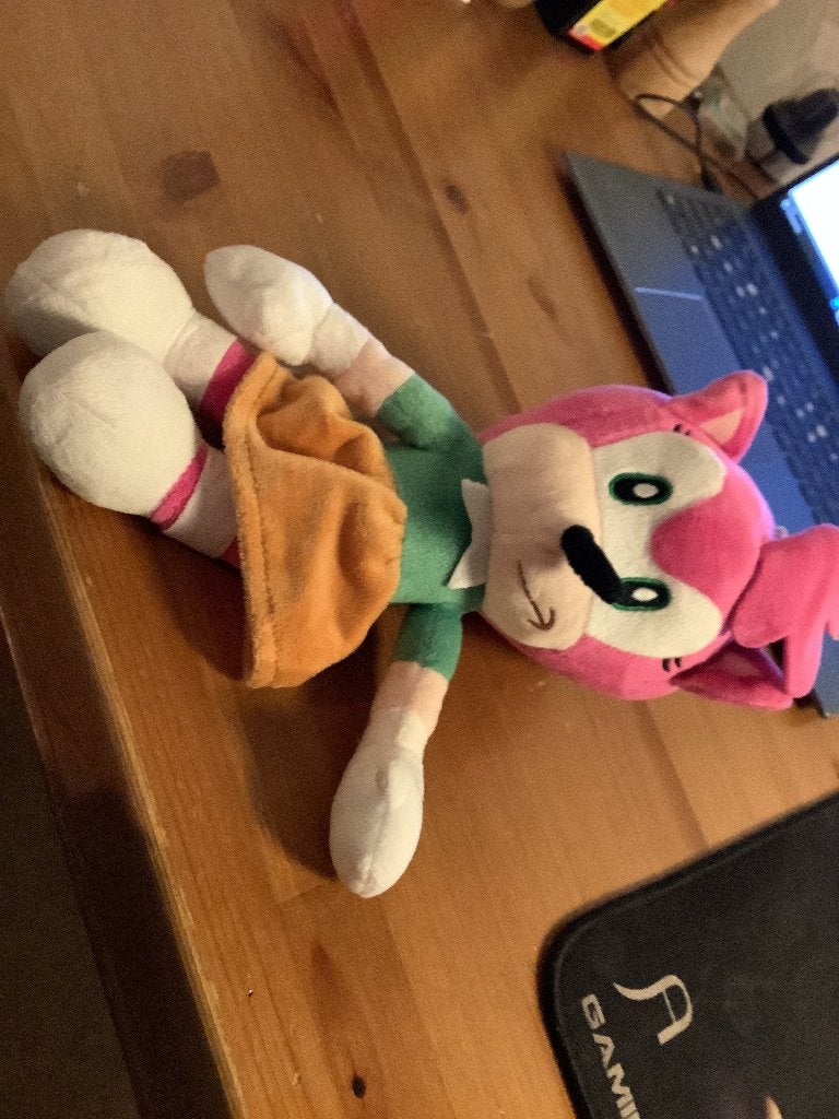 Sonic the Hedgehog knuffel Amy lengte 25 cm met zuignap, Ophalen of Verzenden, Roze, Overige typen