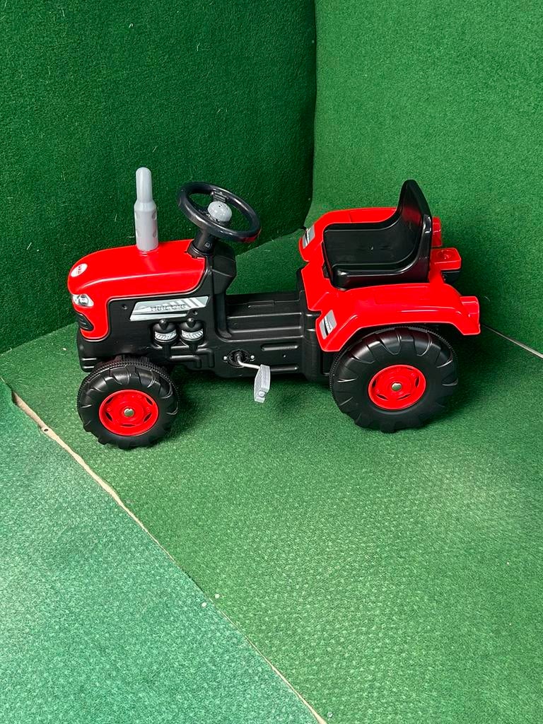 Dolu Traptractor met Claxon Rood/zwart, Trapvoertuig, Nieuw, Ophalen of Verzenden, Dolu