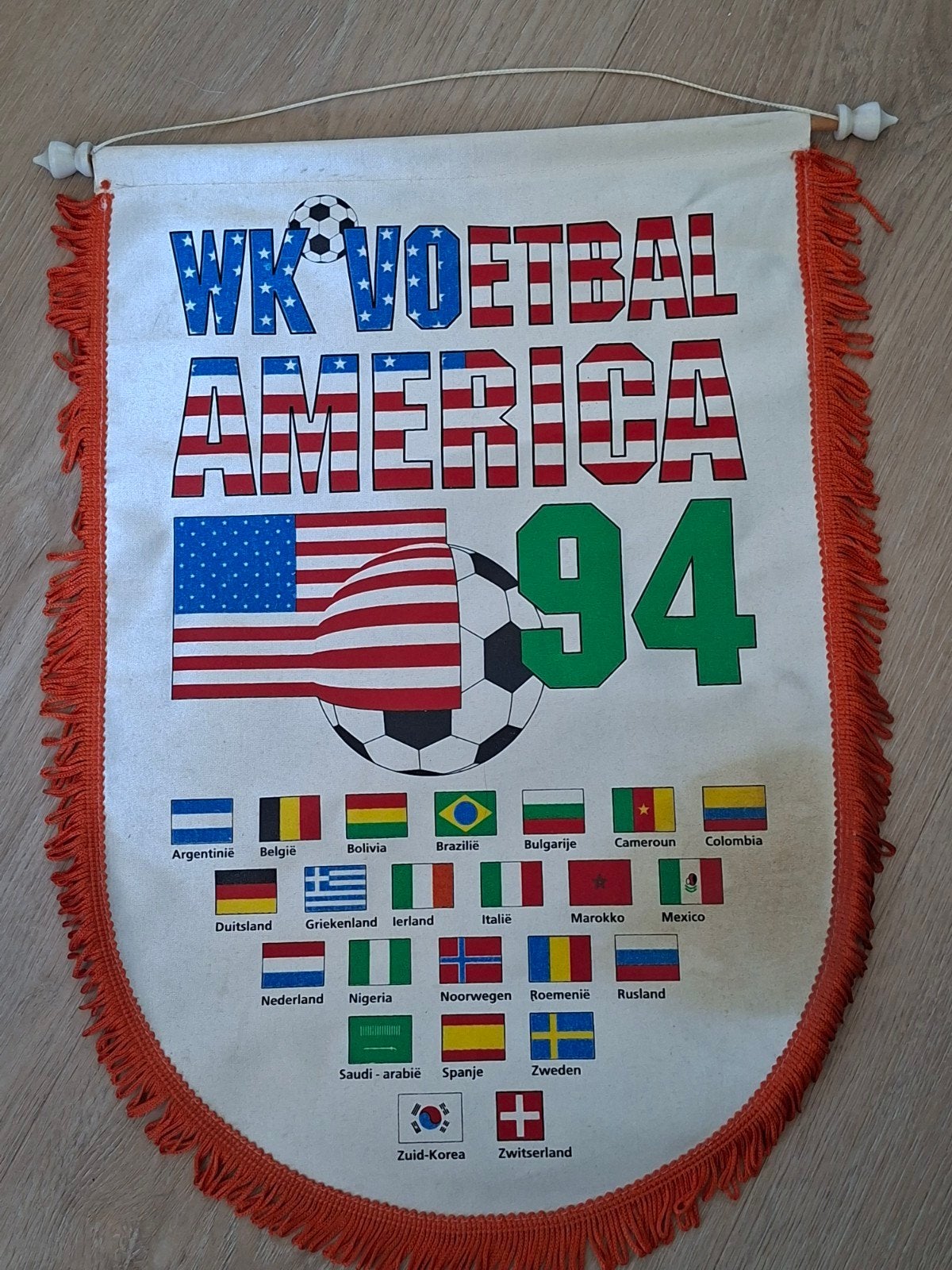 WK Voetbal 1994 Vaan, Ophalen of Verzenden, Buitenlandse clubs, Vaantje of Sjaal
