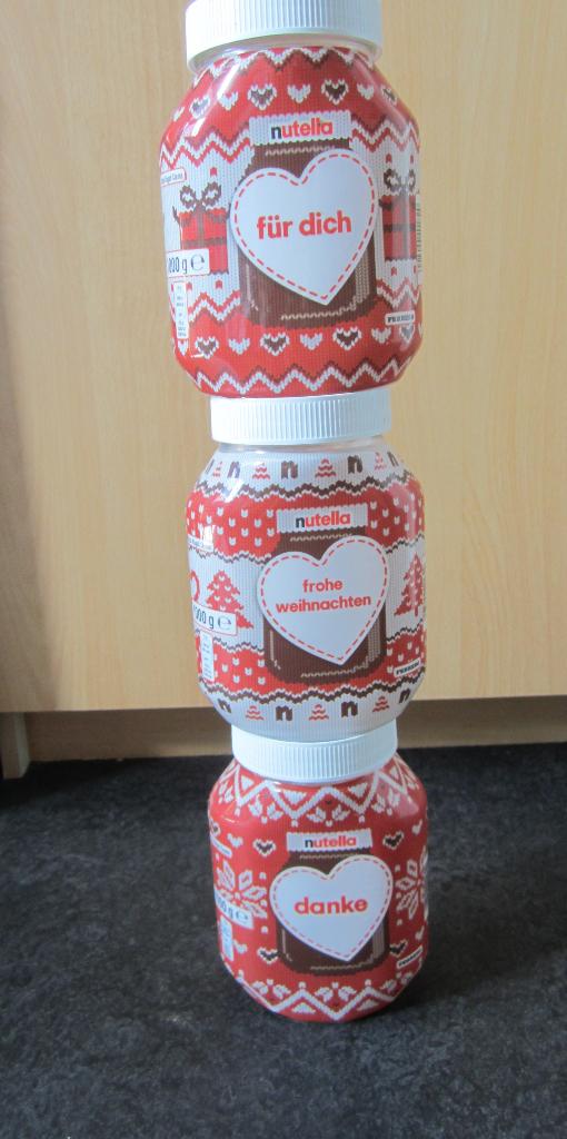 3 NUTELLA POTTEN SPECIALE EDITIE , LEEG !!!, Ophalen, Gebruikt