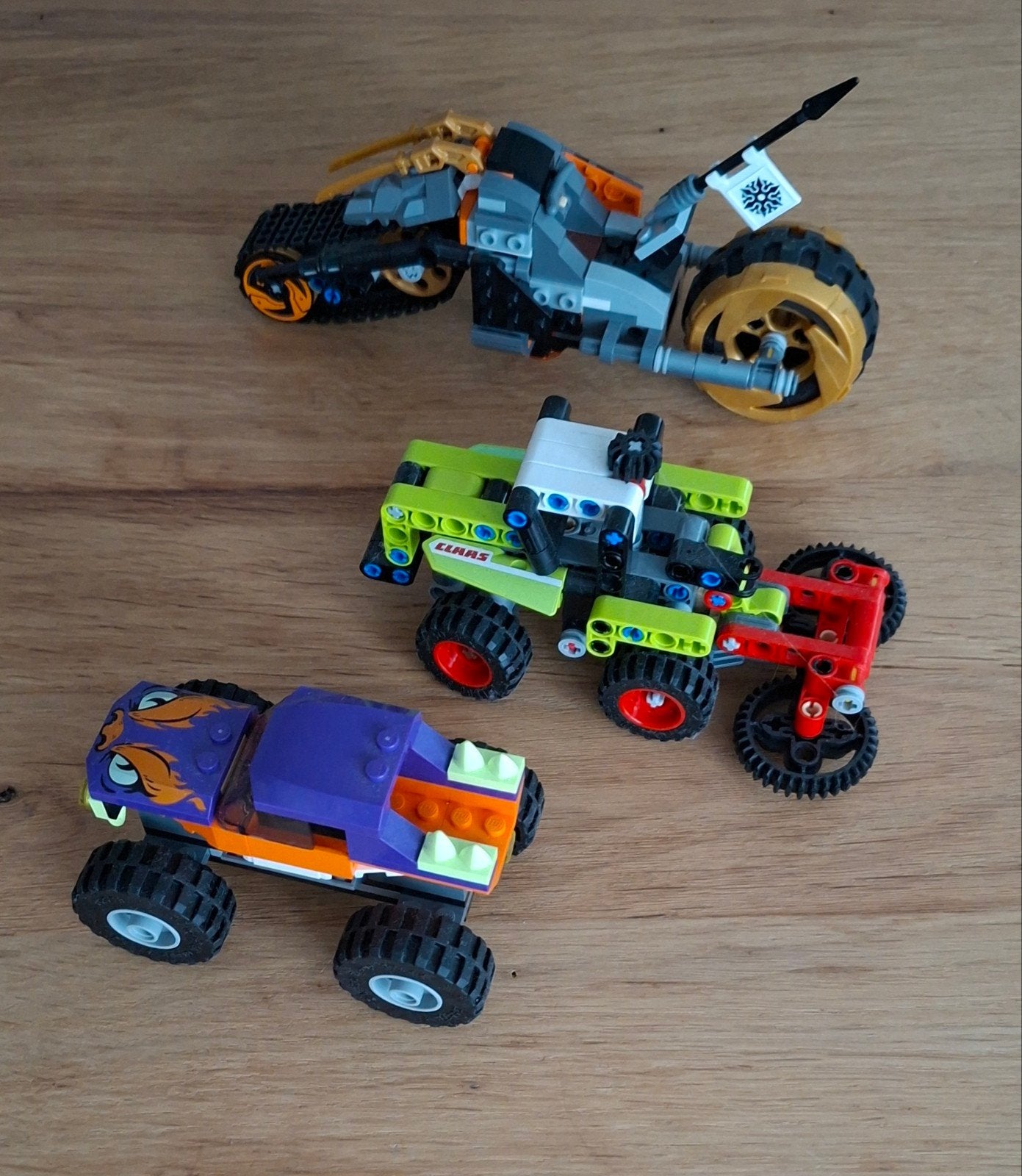 3 lego voertuigen, Ophalen, Lego