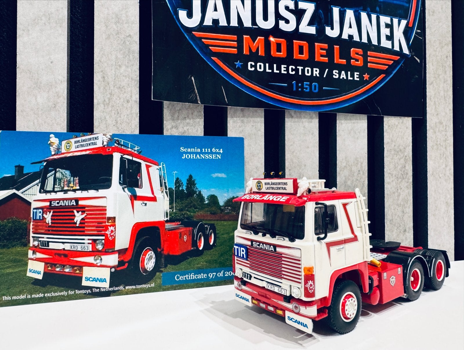 Scania 111 "JOHANSSEN" Denmark Wsi 1:50, Hobby en Vrije tijd, Verzenden, Zo goed als nieuw, Bus of Vrachtwagen, Wsi