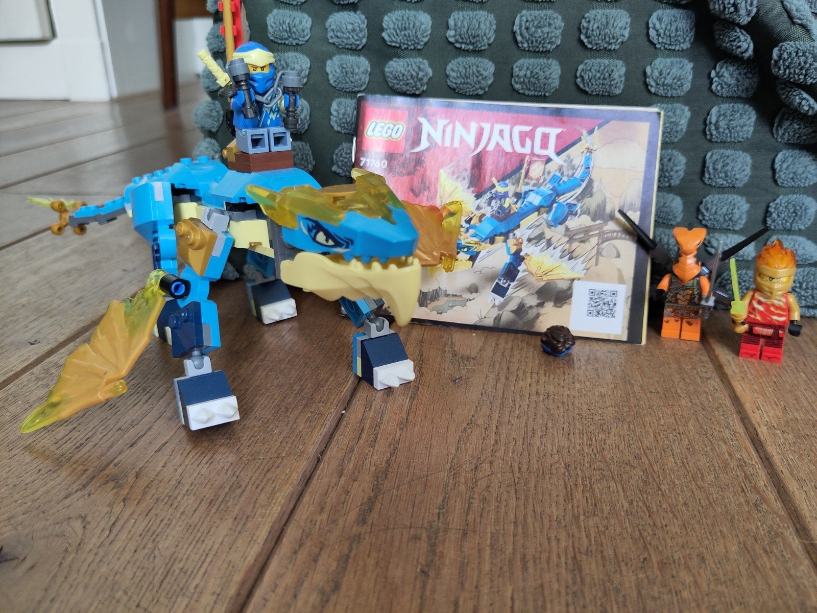 LEGO Ninjago 71760 Jay's Bliksemdraak met minifiguren, Compleet, Lego, Ophalen of Verzenden, Zo goed als nieuw