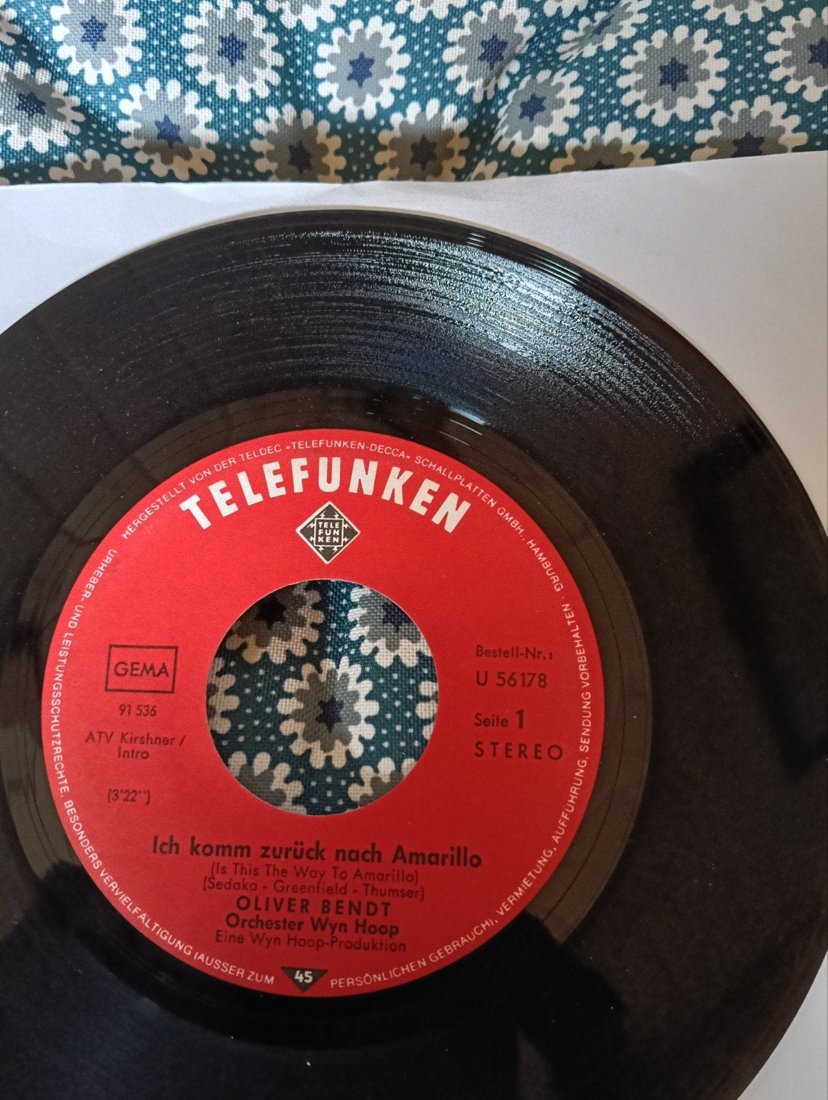 Oliver bendt, Ophalen of Verzenden, Gebruikt, 7 inch, Pop