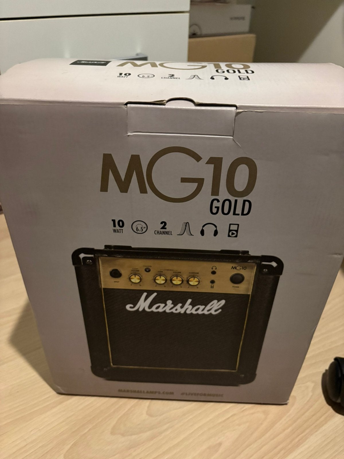 Marschall MG10 Gold Versteker met Overdrive, Muziek en Instrumenten, Ophalen of Verzenden, Zo goed als nieuw, Minder dan 50 watt