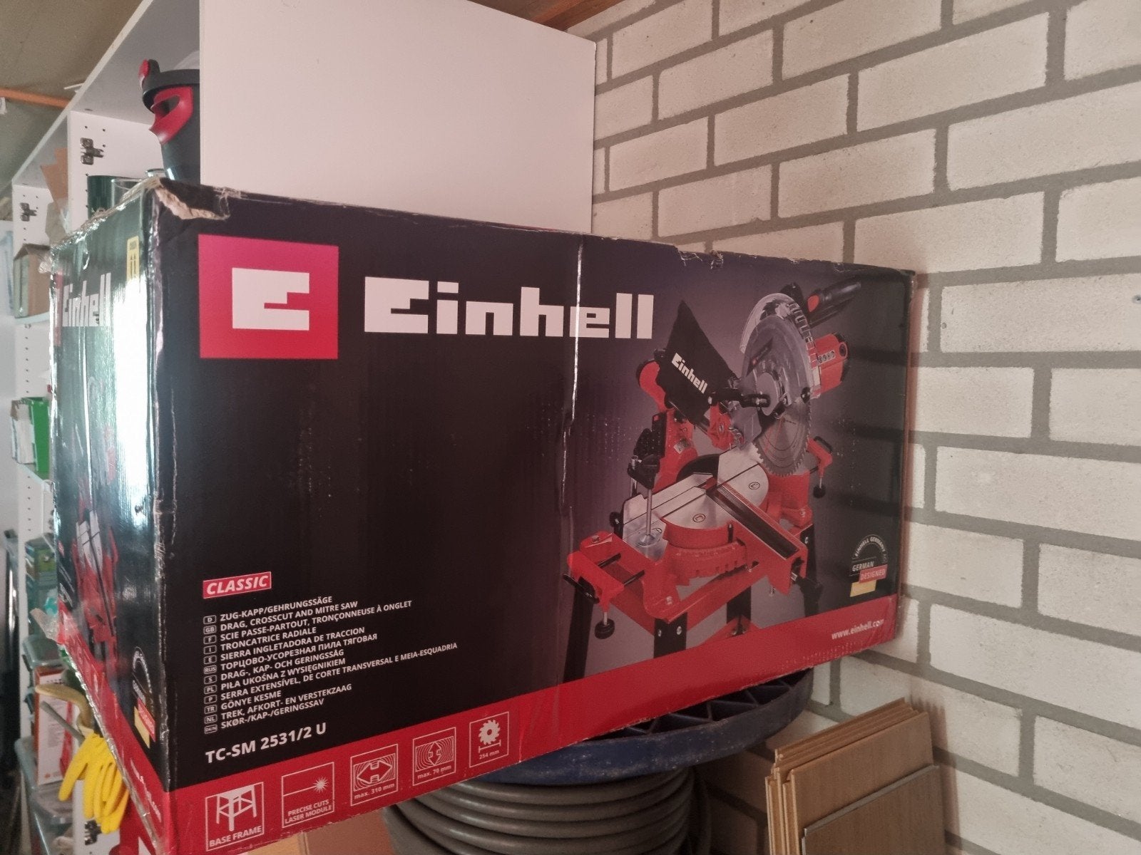 Einhell Afkortzaag TC-SM 2531/2 U, Ophalen, 70 mm of meer, Einhell, Zo goed als nieuw
