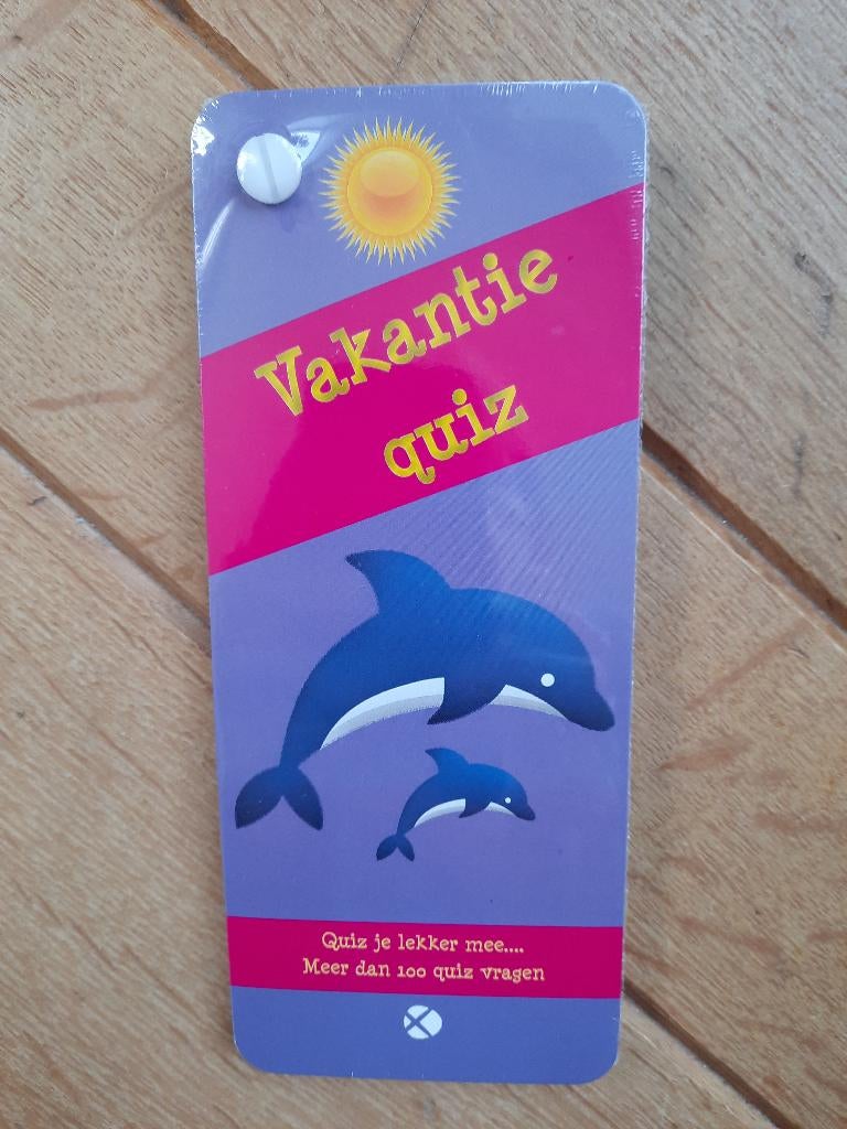 Vakantie quiz dolfijn - Kwisspel voor kinderen vanaf 7 jaar, Ophalen of Verzenden, Zo goed als nieuw