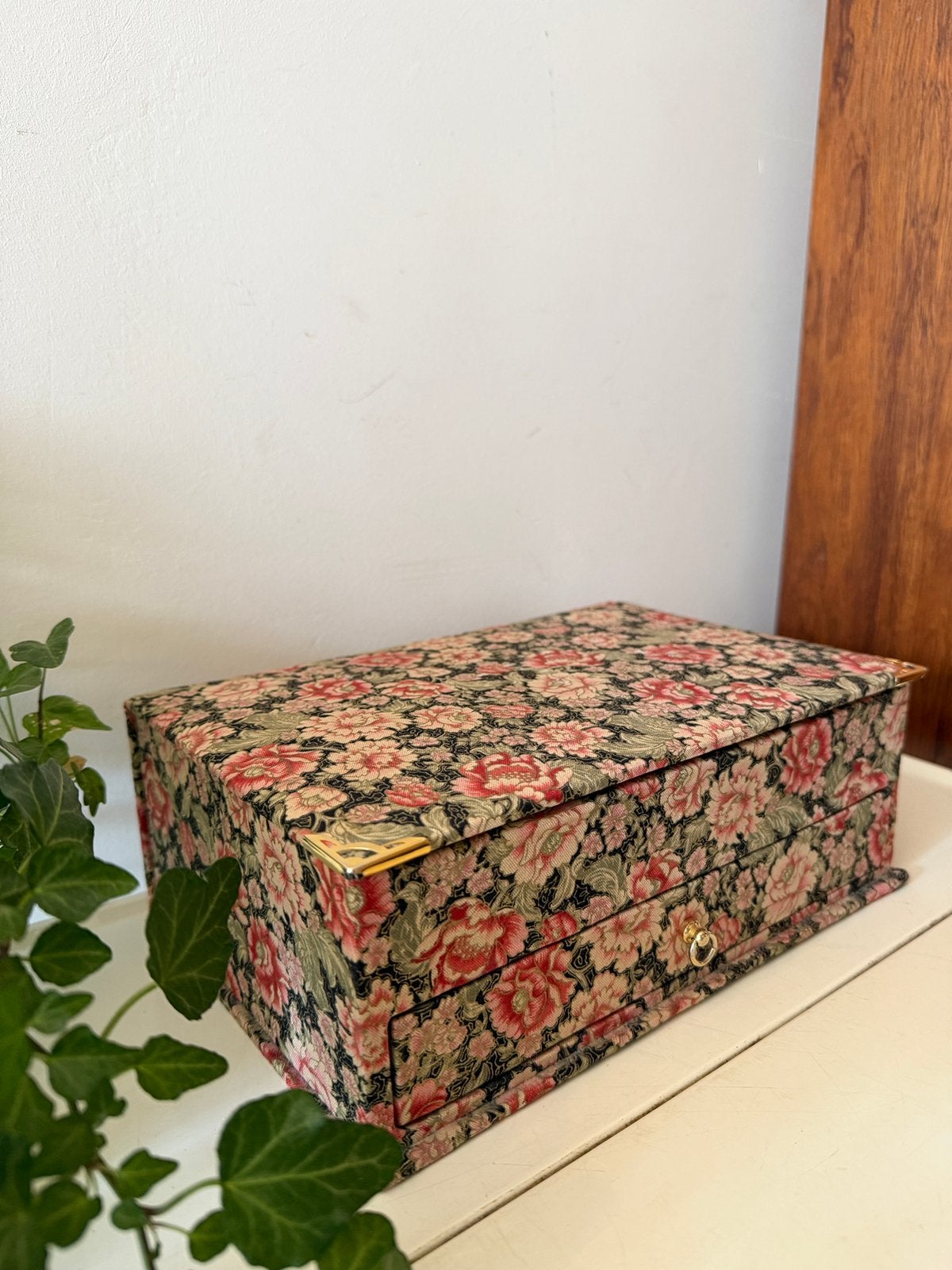 Sieradendoos met bloemenprint, Ophalen of Verzenden