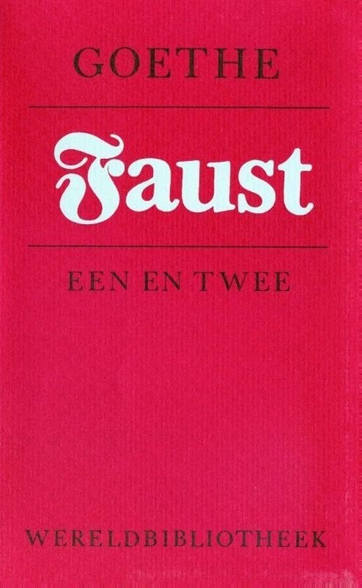 Faust 1 en 2, Europa overig, Ophalen of Verzenden, Zo goed als nieuw, Johan Wolfgang von Goethe
