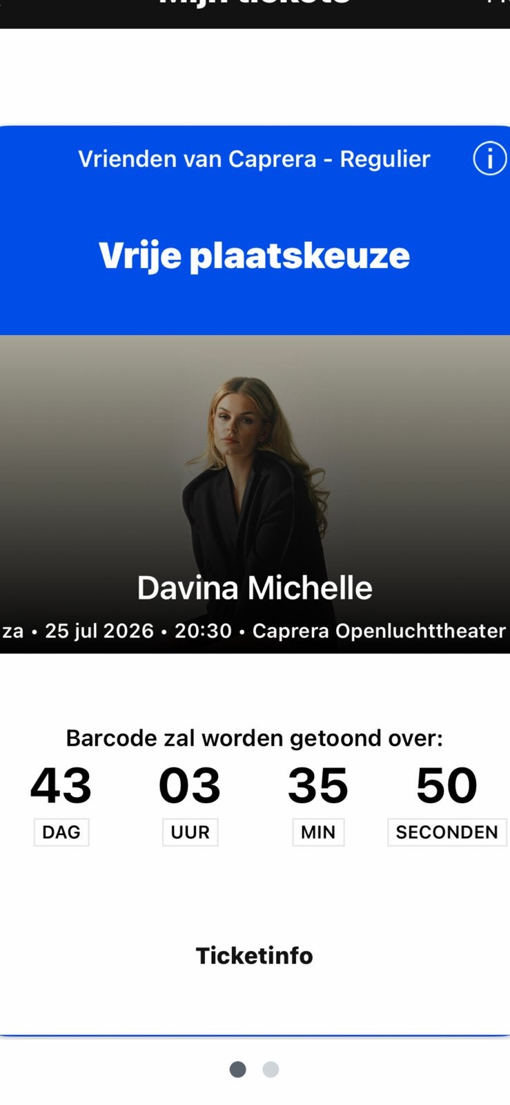 Davina Michelle in Caprera, Twee personen, Juli