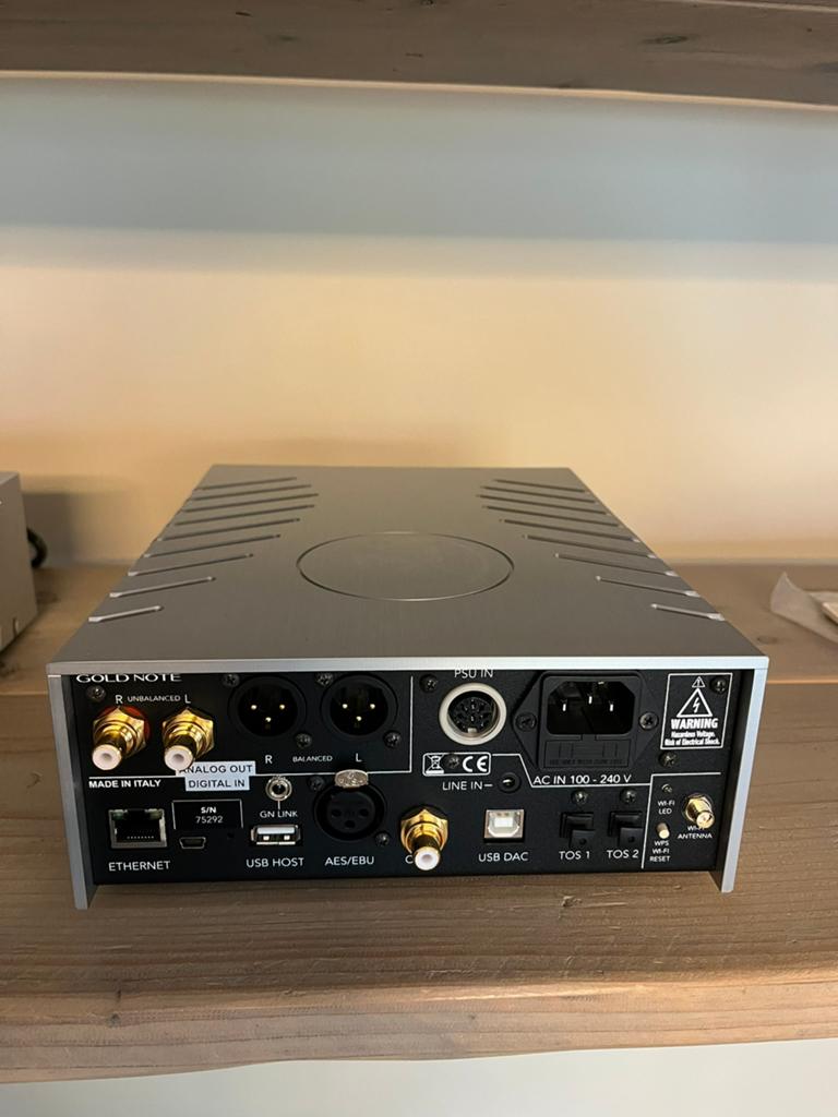 Gold Note DS-10 Plus / geavanceerde streaming DAC, Ophalen, Gold Note, Info@mister-hifi.nl, Zo goed als nieuw