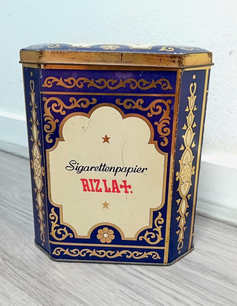 rizzla vintage blik voor sigarettenpapier, Verzenden, Gebruikt, Overige