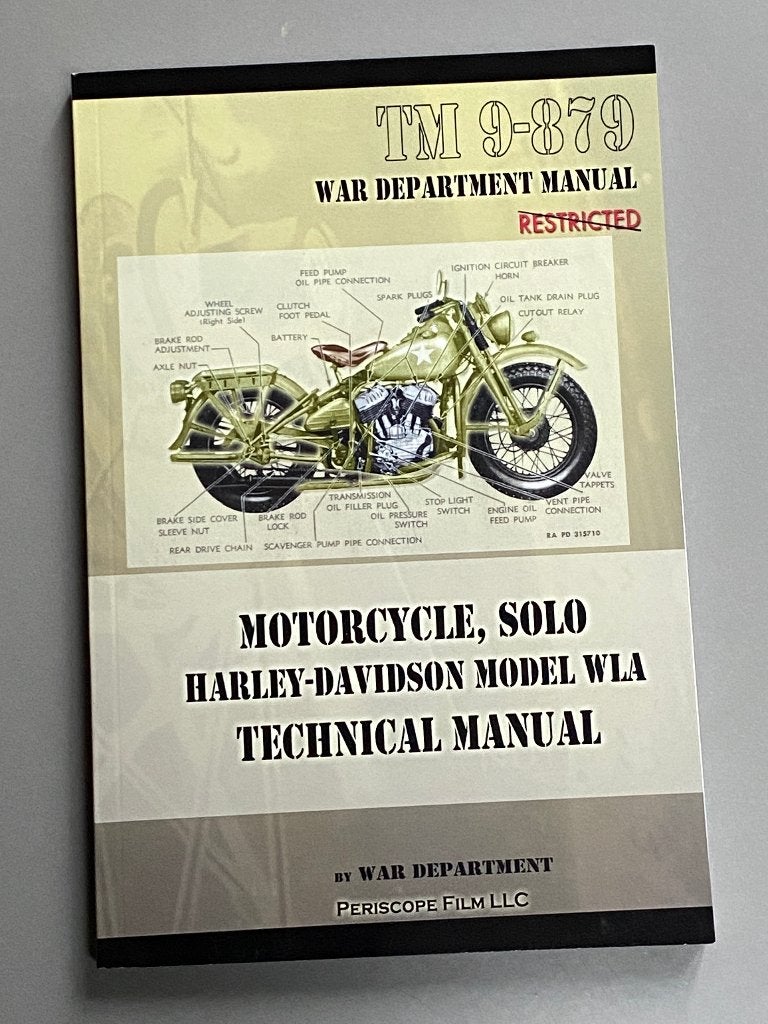 Motorcycle, Solo Harley-Davidson Model WLA TM- 1943 (Nieuw), Ophalen of Verzenden, Harley-Davidson of Buell