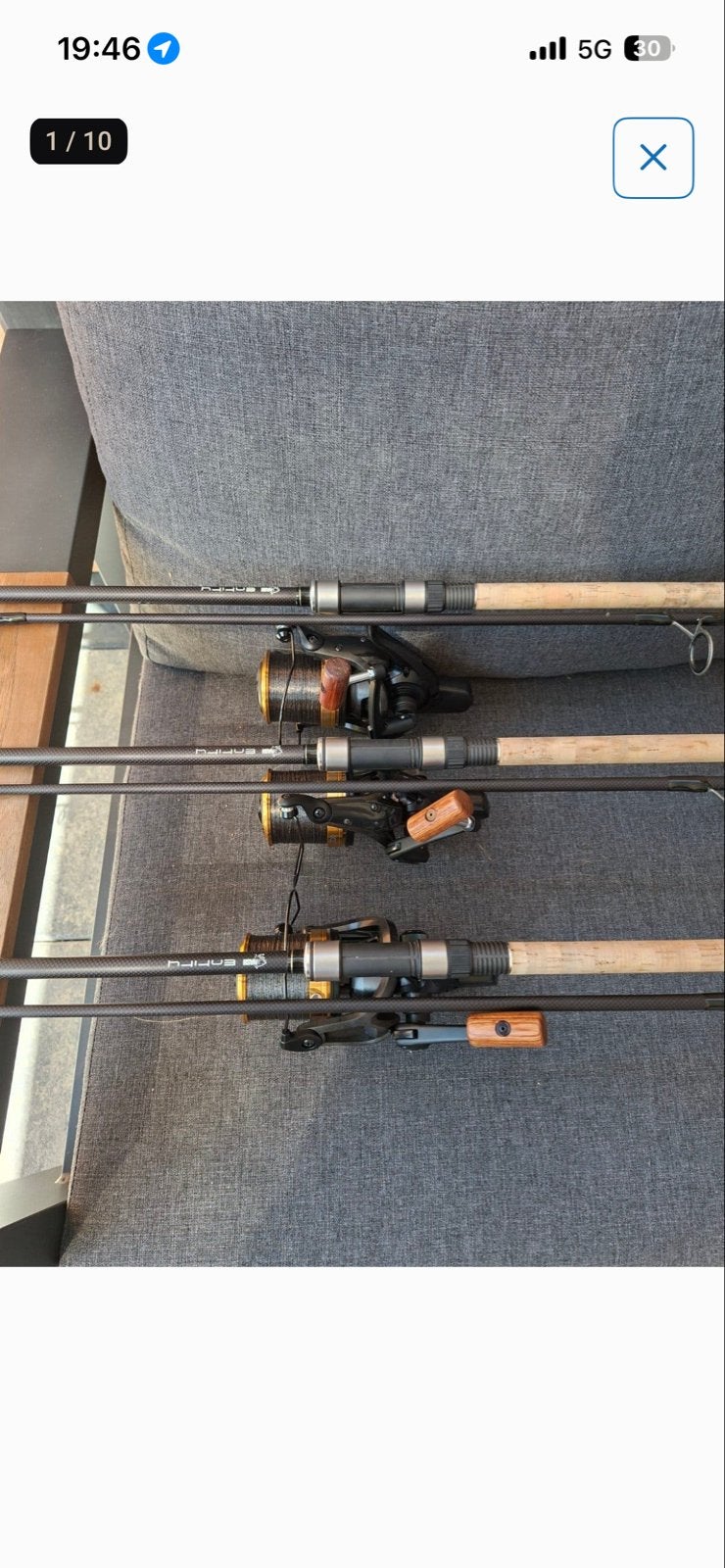 3 Nash Entity karperhengels met Daiwa Crosscast 45 SCW QD OT, Watersport en Boten, Ophalen, Nieuw