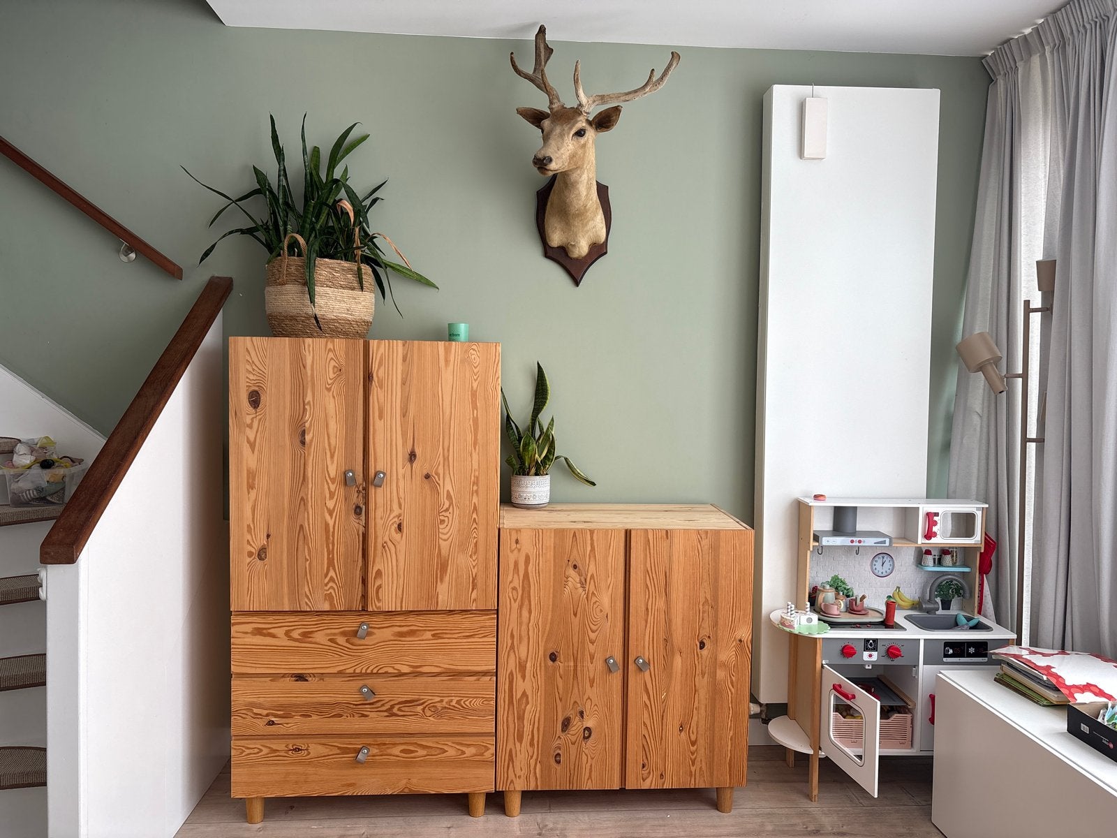 IKEA Ivar kast oud model 50 cm diep met laden en planken, Ophalen, Gebruikt