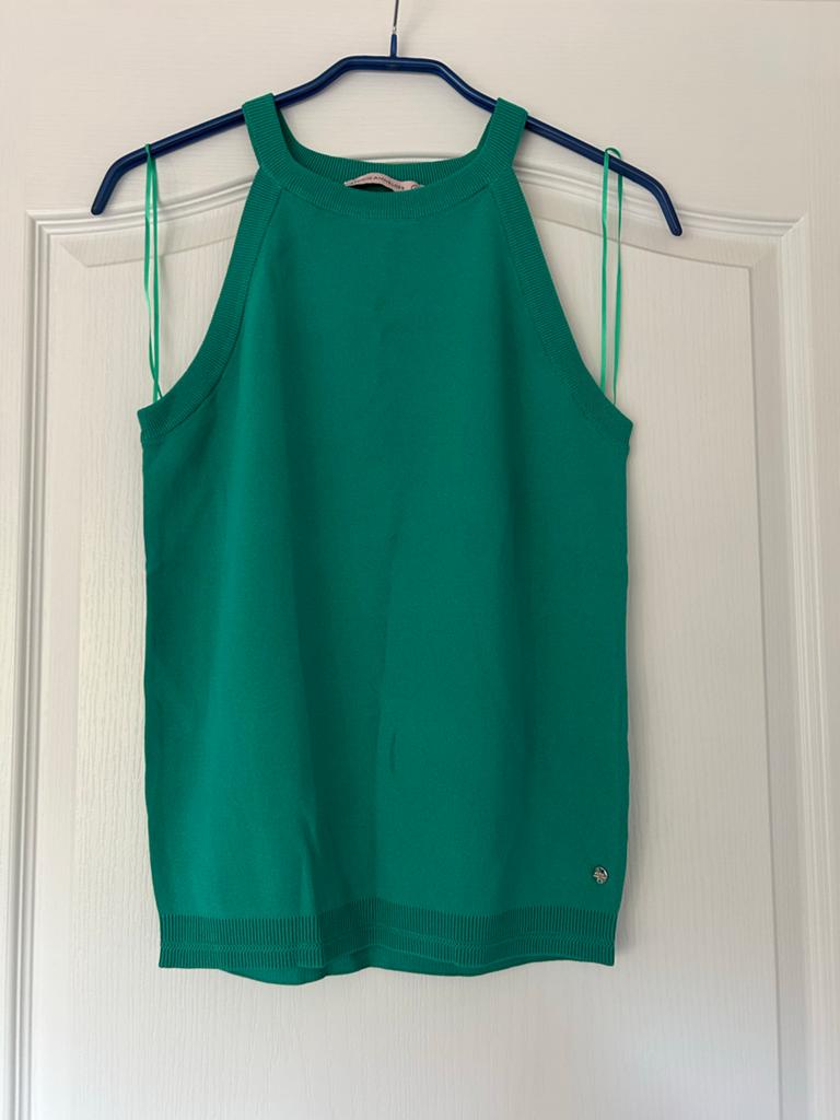Studio Anneloes Feline Halter Top Smaragd Maat S Nieuw, Kleding | Dames, Tops, Nieuw, Ophalen of Verzenden, Groen, Maat 36 (S)