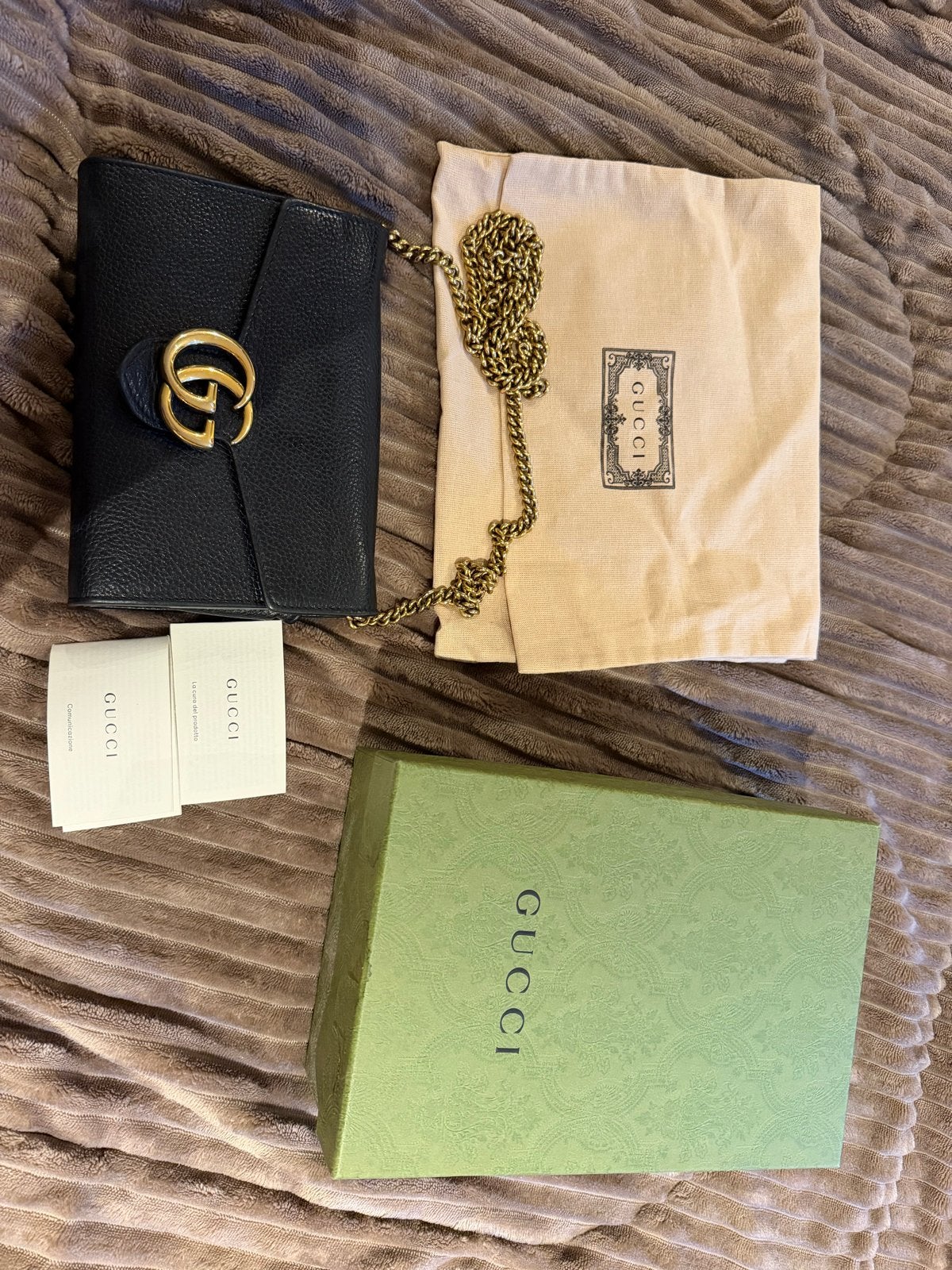 Gucci tas met doos en dustbag - Zo goed als nieuw, Ophalen, Zo goed als nieuw, Zwart, Schoudertasje