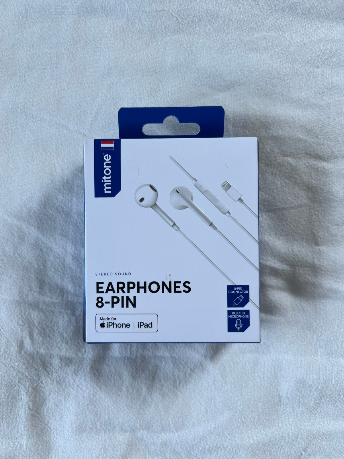Mitone bedrade oortjes voor iPhone/iPad (8-pin), Overige merken, In-ear, Nieuw, Ophalen of Verzenden