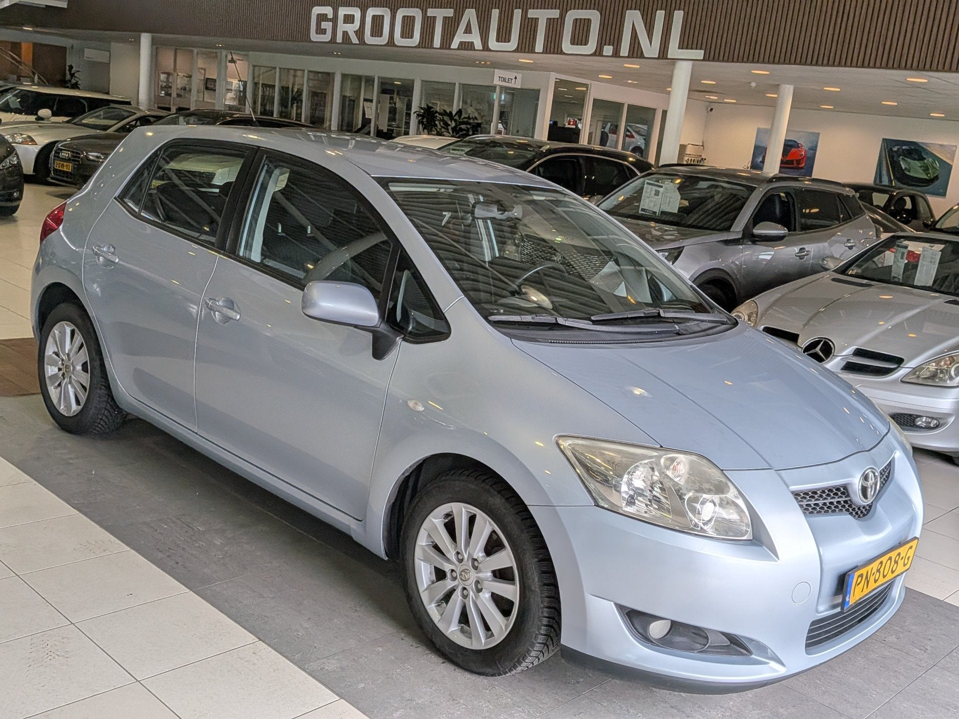Toyota Auris 1.4-16V Terra Airco, Stuurbekrachtiging, Voorwielaandrijving, Gebruikt, 4 cilinders, Blauw