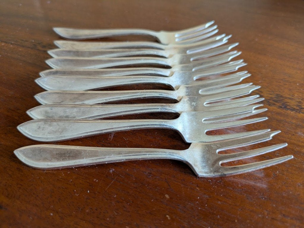 10 gebakvorkjes Sola, Antiek en Kunst, Antiek | Bestek, Ophalen of Verzenden