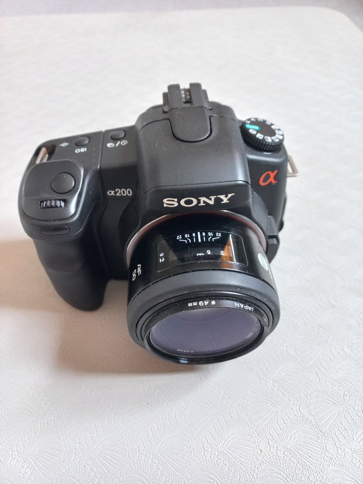 Sony a200 spiegelreflexcamera met toebehoren, Gebruikt, Spiegelreflex, Geheugenkaart, 10 megapixels