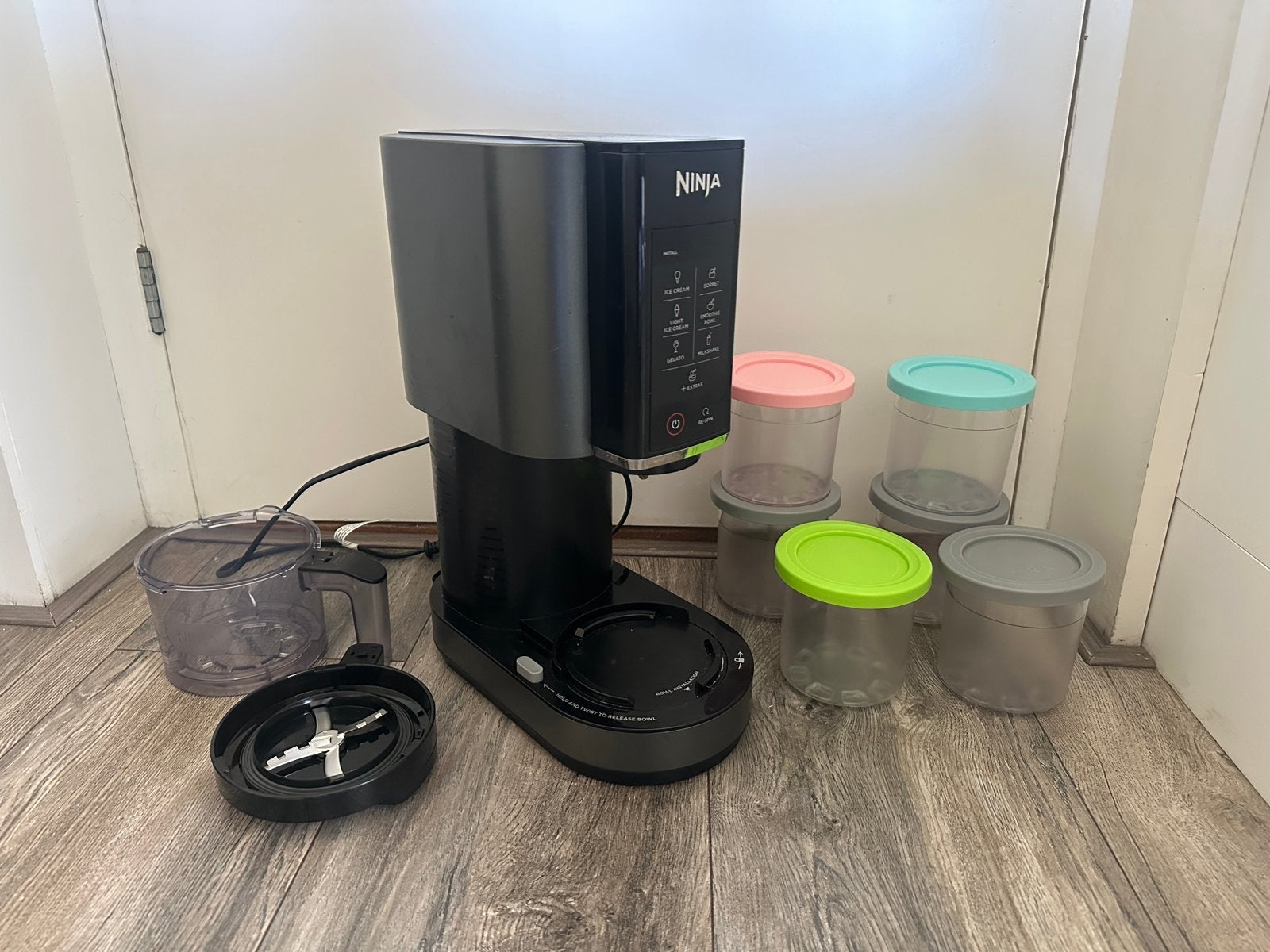 Ninja CREAMi ijsmachine – 6 bakken, Ophalen of Verzenden, Zo goed als nieuw