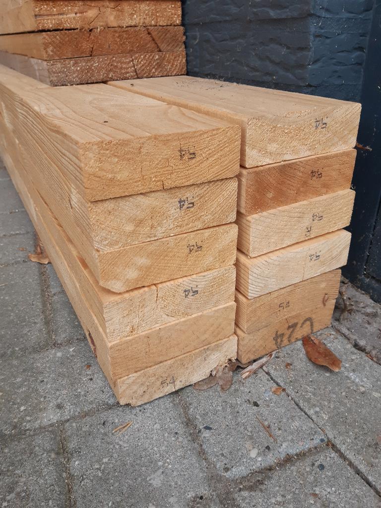 CLS vuren geschaafd hout 38 x 120 (á 5,4 m1) 64,8 m1, Ophalen, 25 tot 50 mm, Nieuw, 300 cm of meer