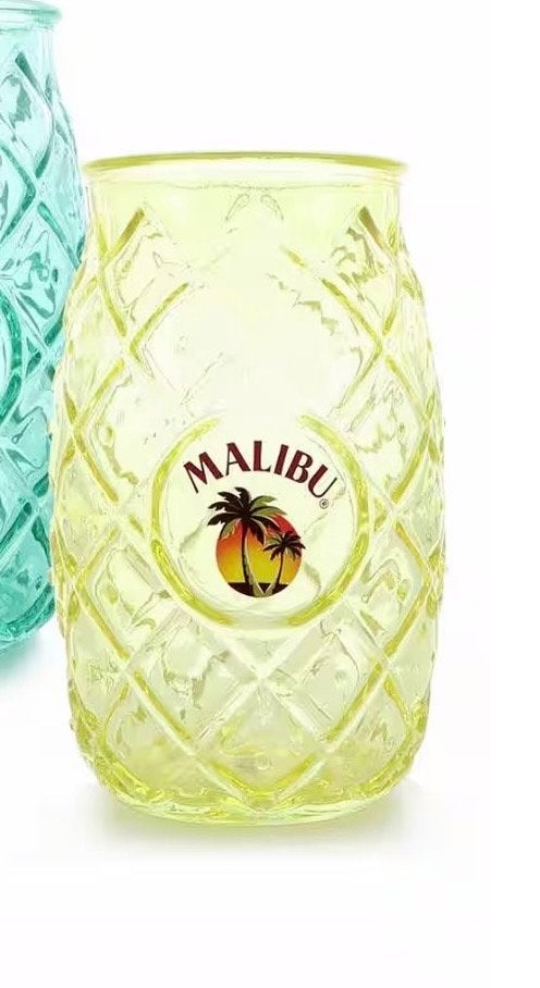 GEZOCHT Malibu ananas glas - Geel, Ophalen of Verzenden, Nieuw