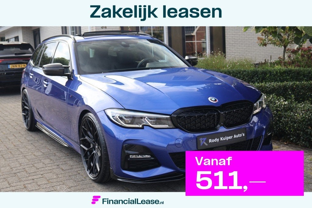 BMW 3 Serie 330e Touring M Sport (292pk) Wheelforce/M340i Lo, Automaat, Gebruikt, 4 cilinders, Blauw