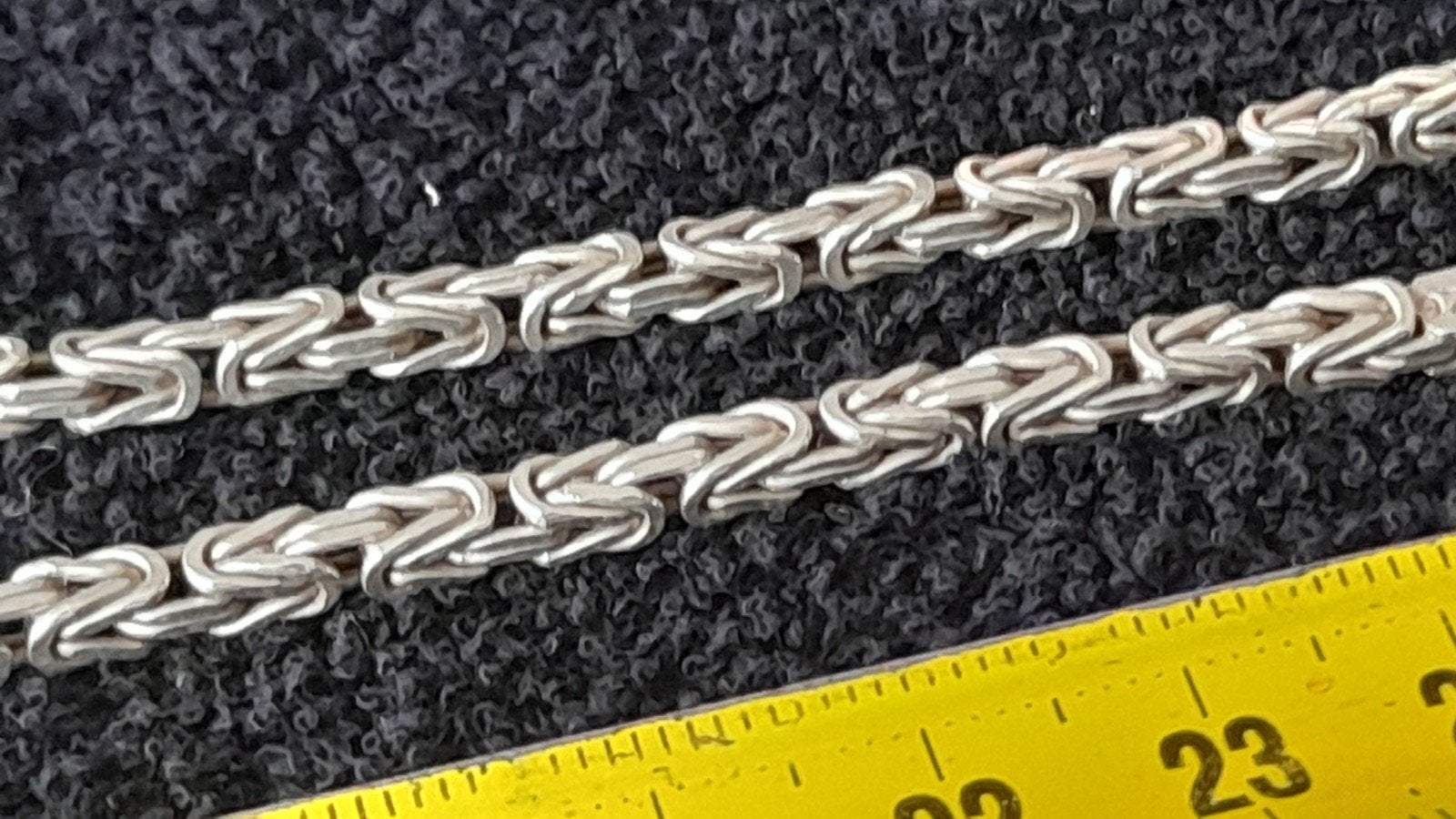 Zilveren Koningsketting 925 - 60 cm, Sieraden, Tassen en Uiterlijk, Ophalen of Verzenden, Gebruikt, Zilver, Zilver