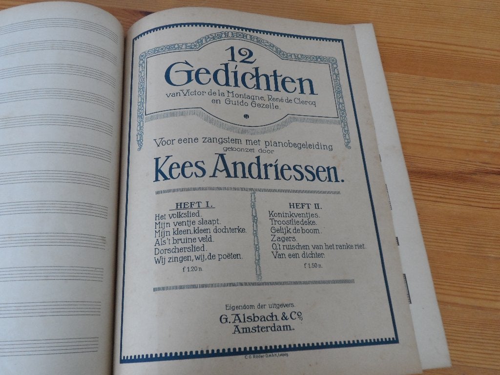 Kees andriessen, Zang, Gebruikt, Ophalen of Verzenden, Artiest of Componist