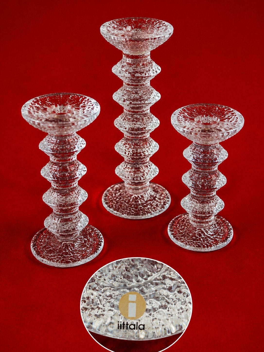 Iittala Festivo kandelaars – Timo Sarpaneva – 14, 18 en 21 c, Huis en Inrichting, Ophalen of Verzenden