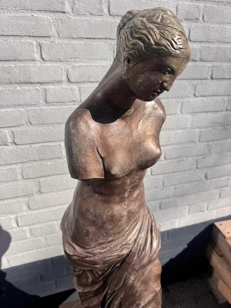 Kunst beeld brons beton bloot vrouw de Venus van Milo, Antiek en Kunst, Ophalen of Verzenden