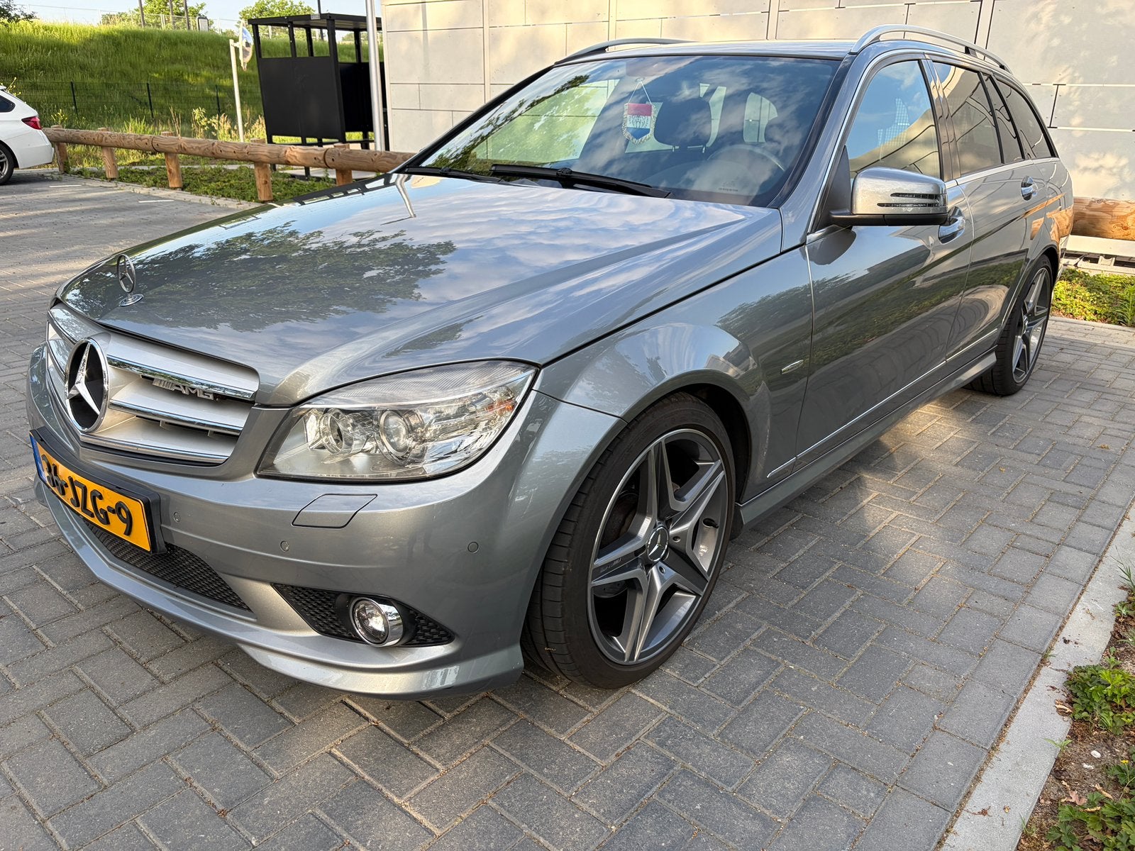 Mercedes C200 Kompressor Estate AMG Line Automaat, Auto's, Achterwielaandrijving, 1800 kg, 4 cilinders, 1796 cc